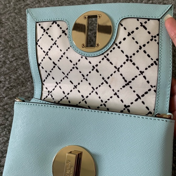 Kate Spade Baby Blue Clutch with strap - Picture 3 of 5
